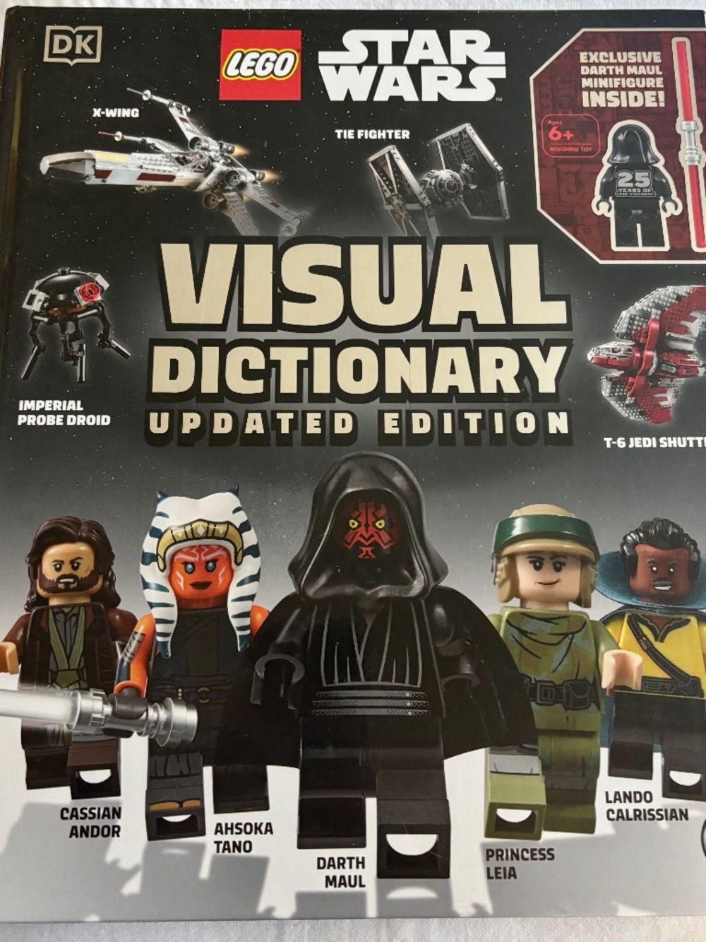 Star Wars Visual Dictionary: Updated Edition (Hardcover) with Darth Maul minifig